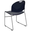 Flash Furniture Navy Plastic Stack Chair, PK5 5-RUT-188-NY-GG